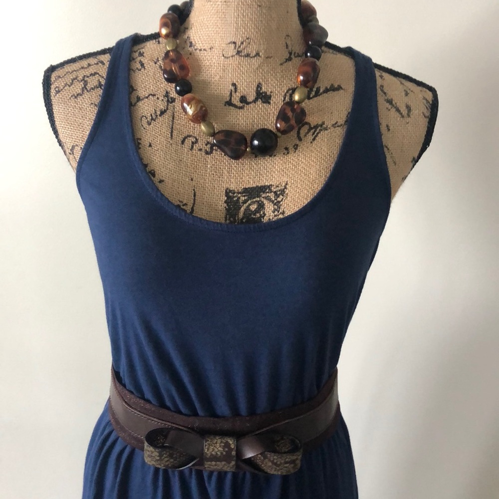 Large leopard bead adjustable necklace